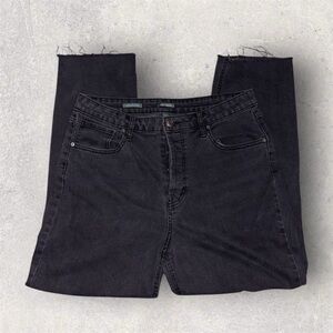 Women’s Wild Fable High Waist Black Skinny Ripped Distressed Jeans Size 14